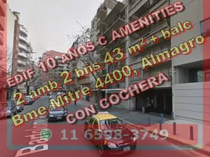 Almagro 2amb 2bñs 43m2 +balc amenit -B Mitre 4400 u$s135.000