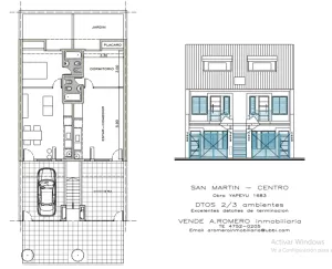 departamento 2 amb. P:B c/ patio y cochera