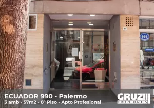 3 ambientes Apto Prof. 57m2 - Ecuador 990 - Recoleta