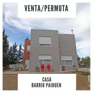 Casa Venta-permuta, Hermosa Casa En Barrio Paihuen
