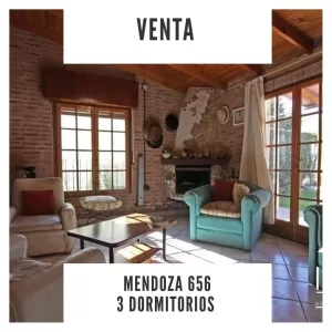 CASA EN VENTA-PERMUTA 3 DORMITORIOS CON PILETA, MENDOZA 656