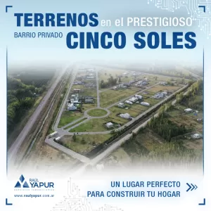 TERRENO EN VENTA CINCO SALTOS