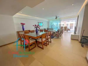 Depa con terraza y vista a las áreas comunes