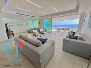 Departamento De Lujo Frente Al Mar Con Jacuzzi Y 4 Recámaras