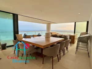 Depa de lujo, con 4 recámaras y terraza con vista al mar