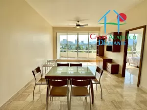 Depa con 2 recámaras y terraza con vista al campo de golf